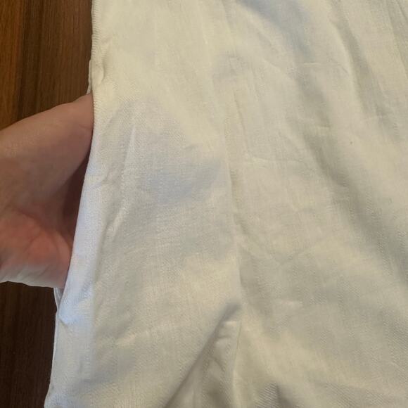 Rag and Bone White Sleeveless Mini Dress, Cotton/Linen, Beachy LWD, Size Medium - Picture 9 of 9